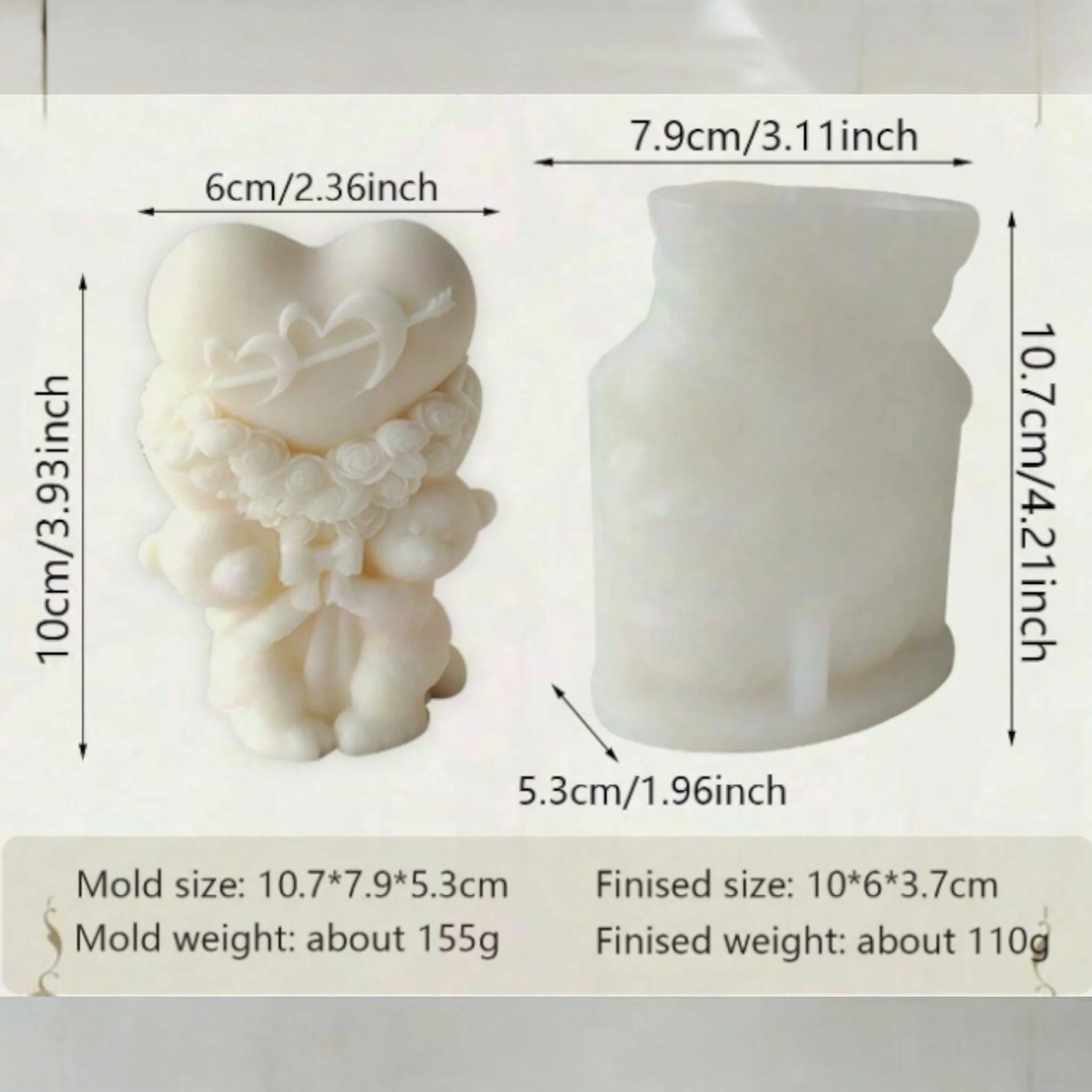 Stampo in silicone Orsetti Love - Image 4