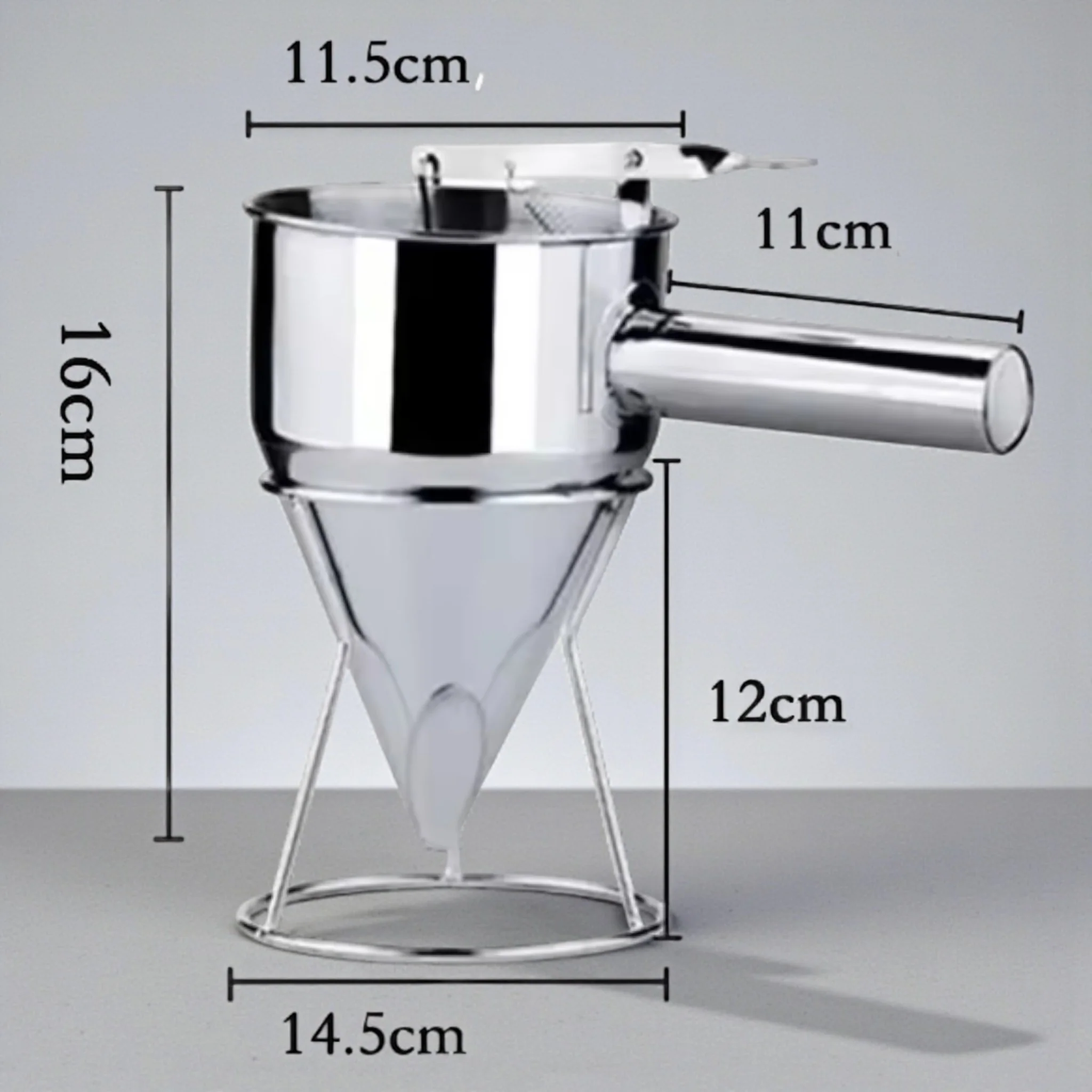 Dispenser a Imbuto con Supporto in Acciaio Inox – 600 ml - Image 2