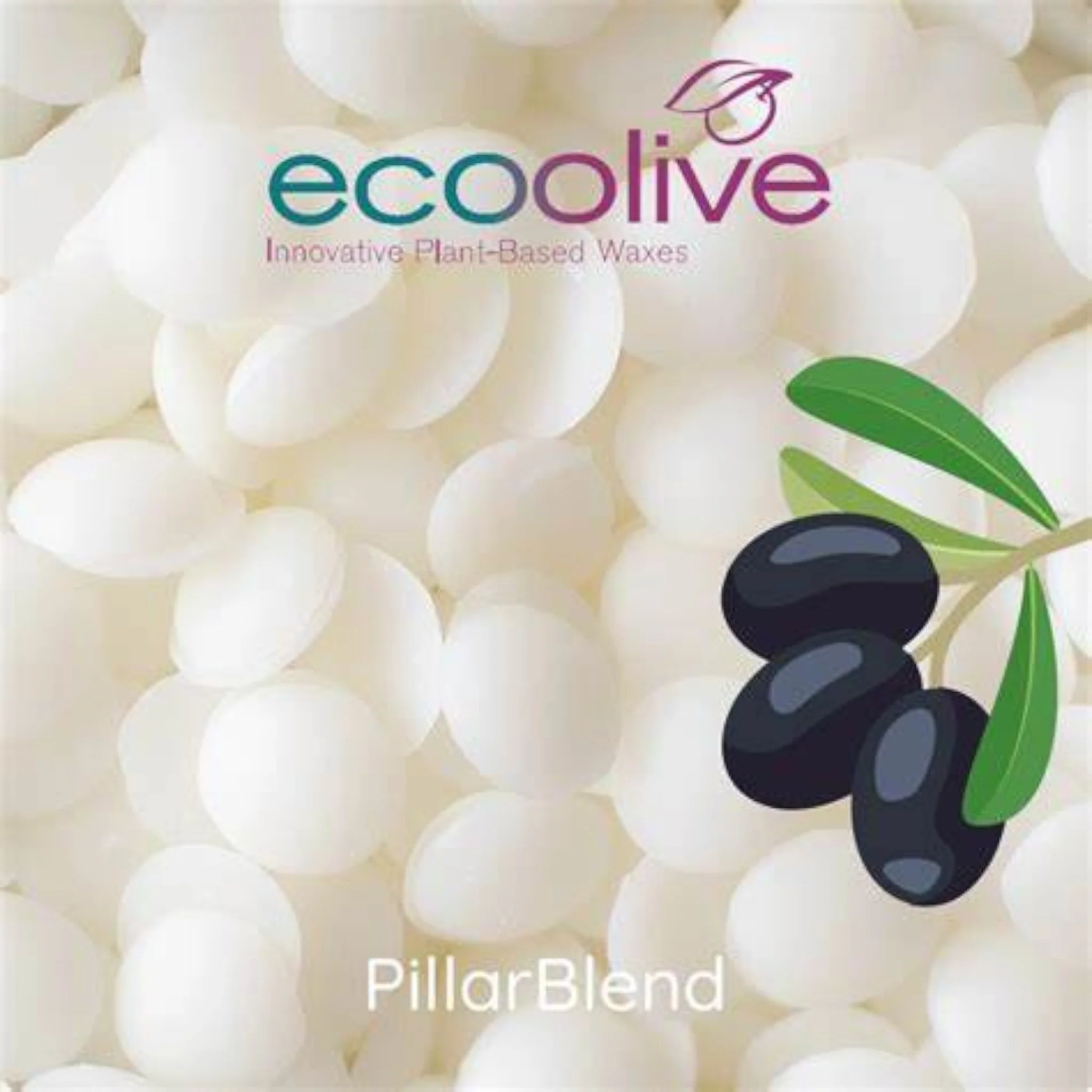 Eco Olive Pillar Blend Cera di Olive per candele in stampi - Image 4