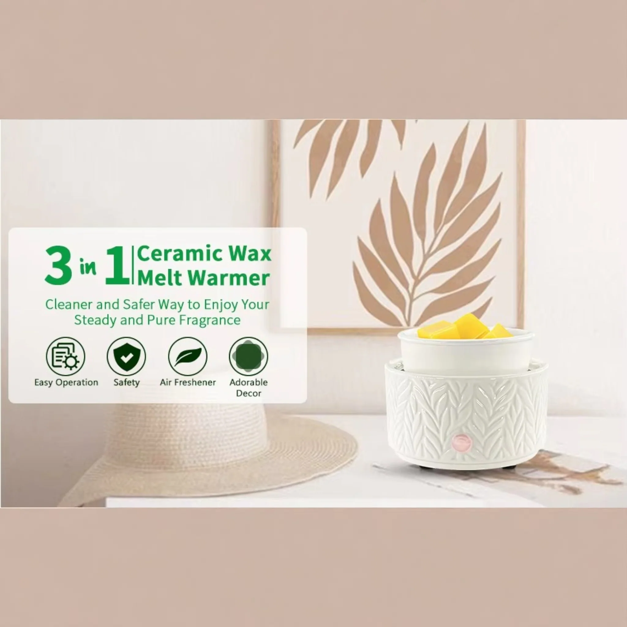 Brucia Essenze Elettrico Multifunzione in Ceramica – Profumo & Design in 2 in 1 - Image 3