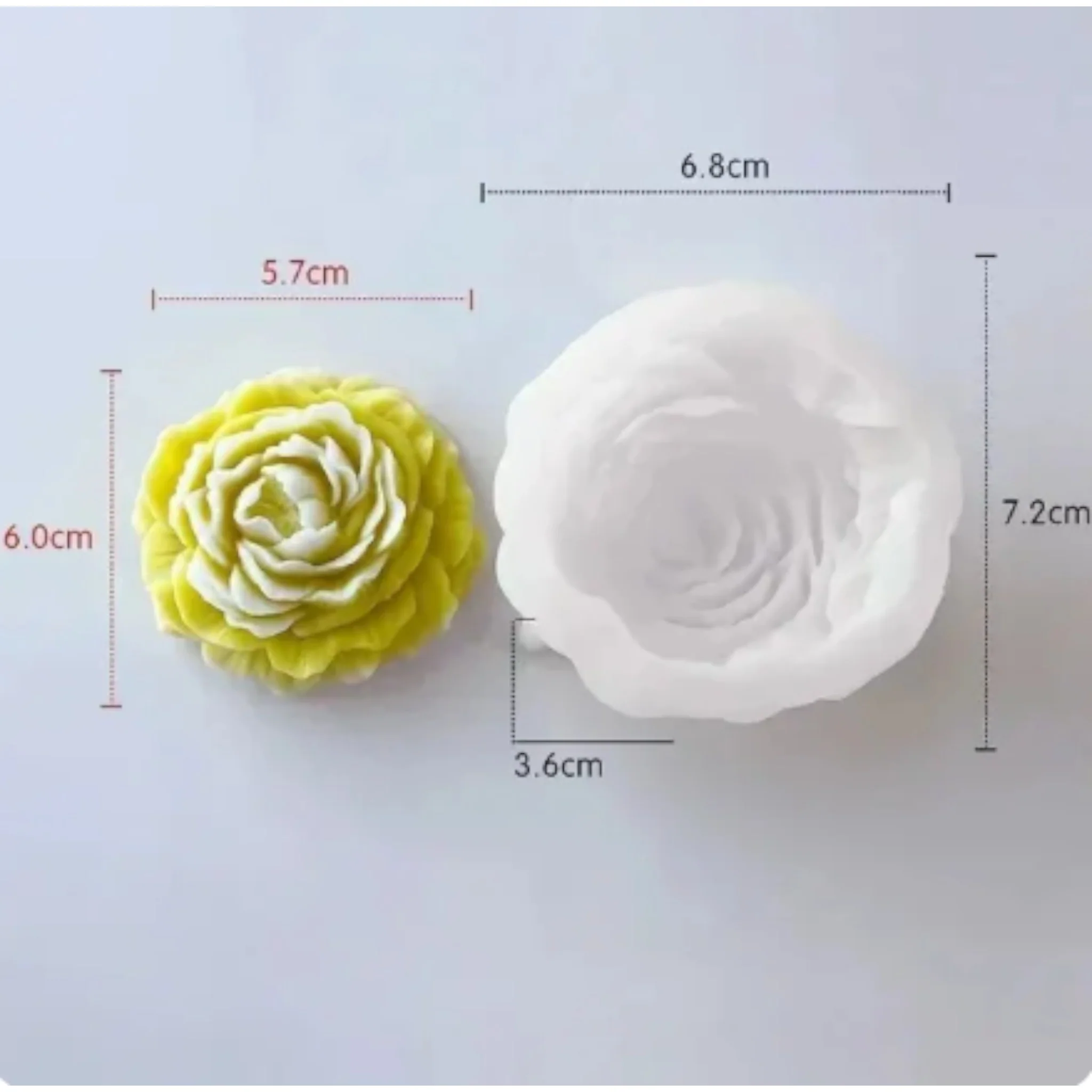 Stampo in silicone Peonia - Image 6