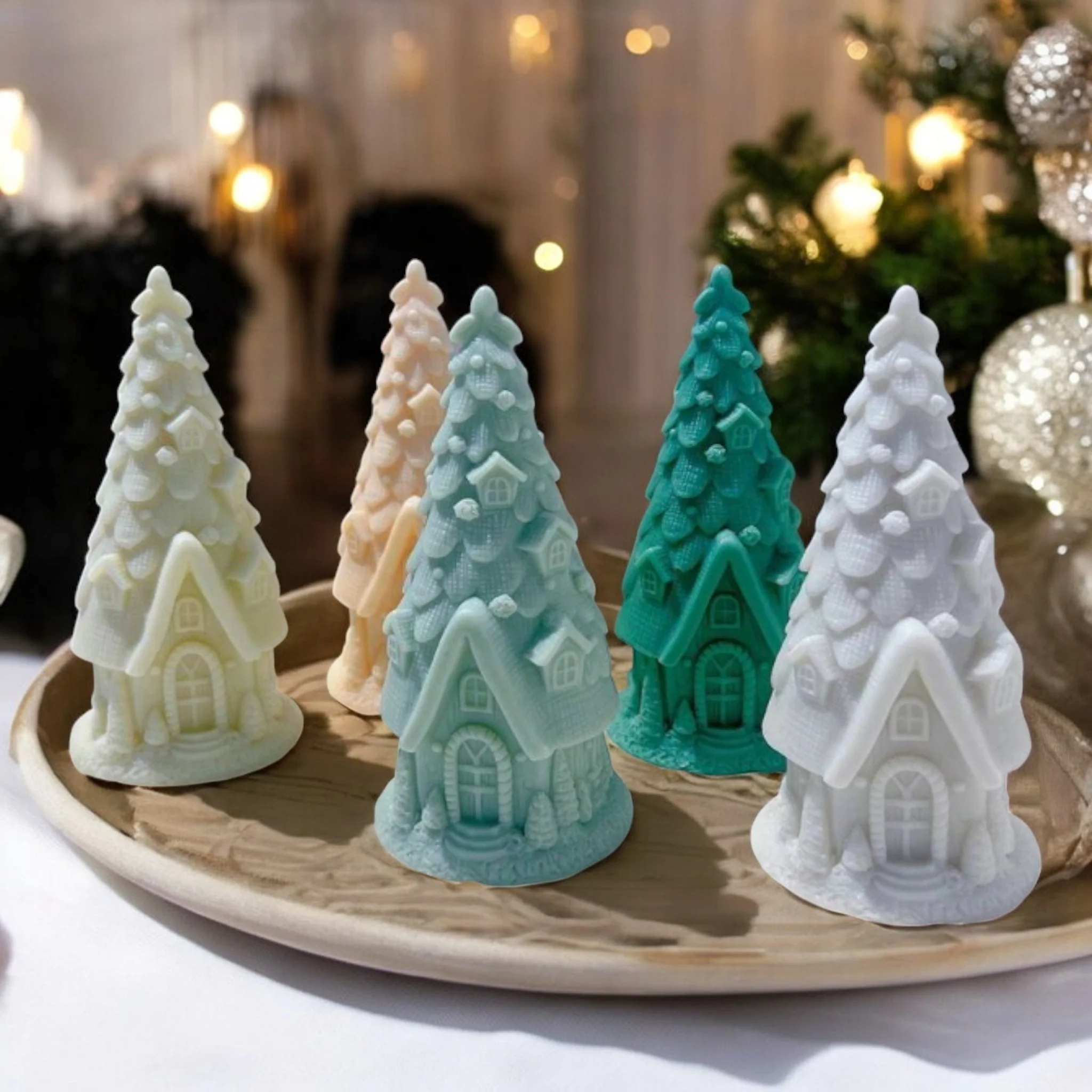 Stampo in silicone Albero casetta - Image 4