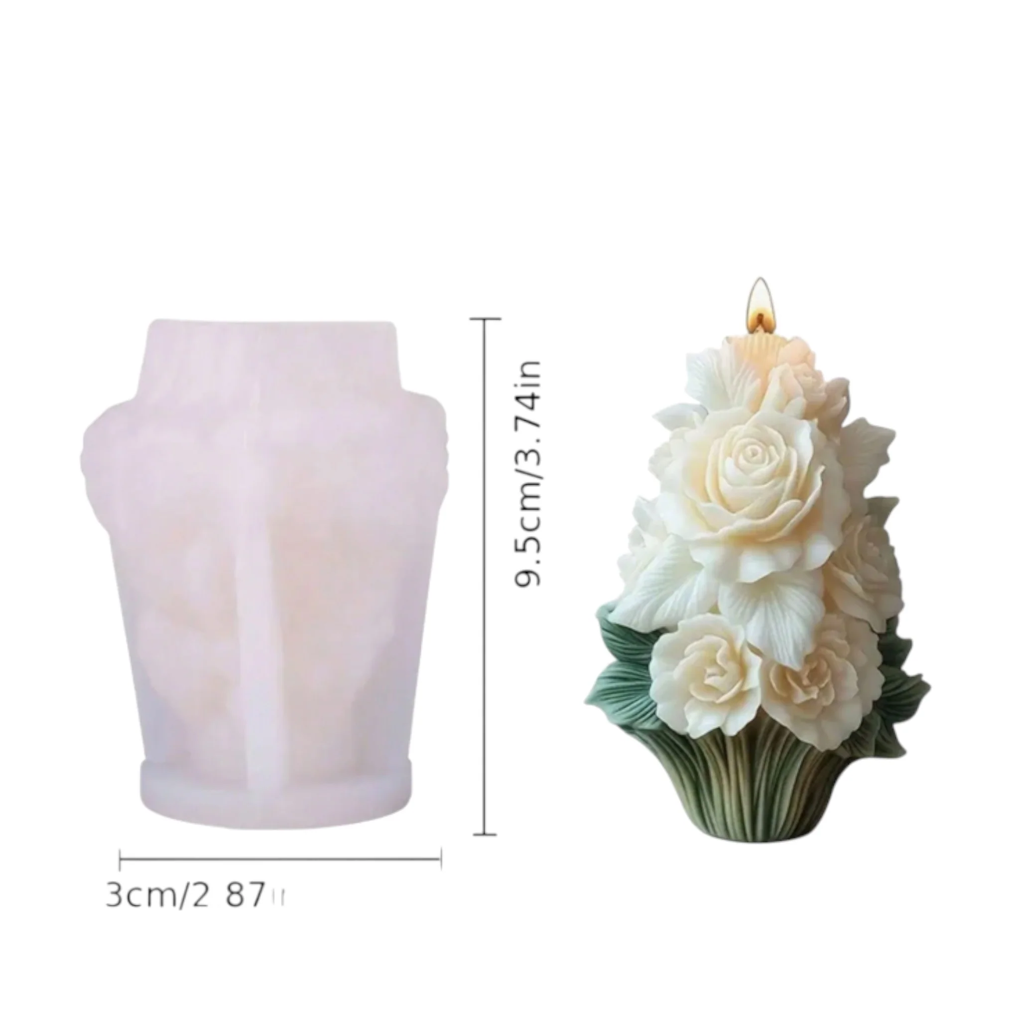 Stampo in silicone Bouquet di Rose - Image 2