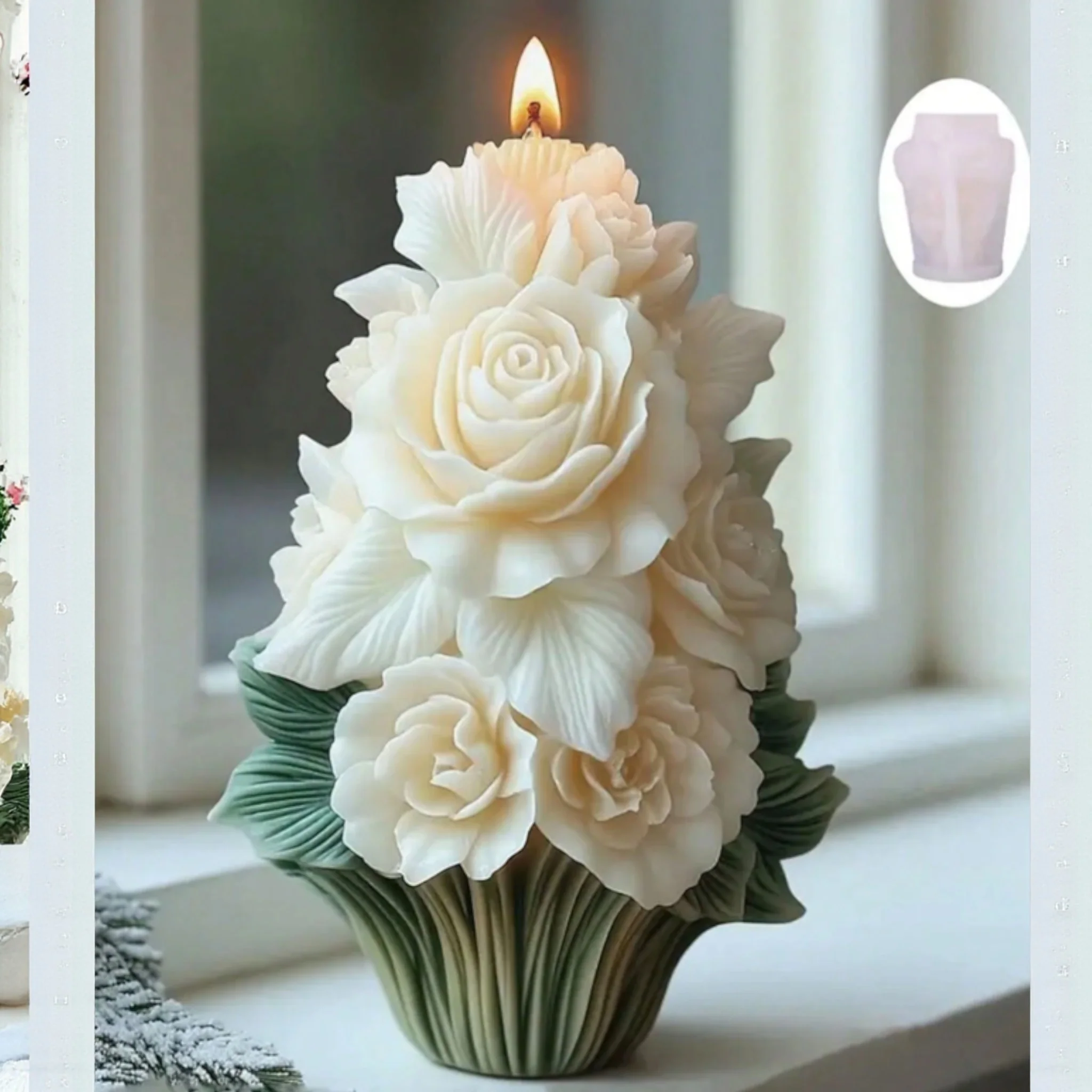 Stampo in silicone Bouquet di Rose - Image 3