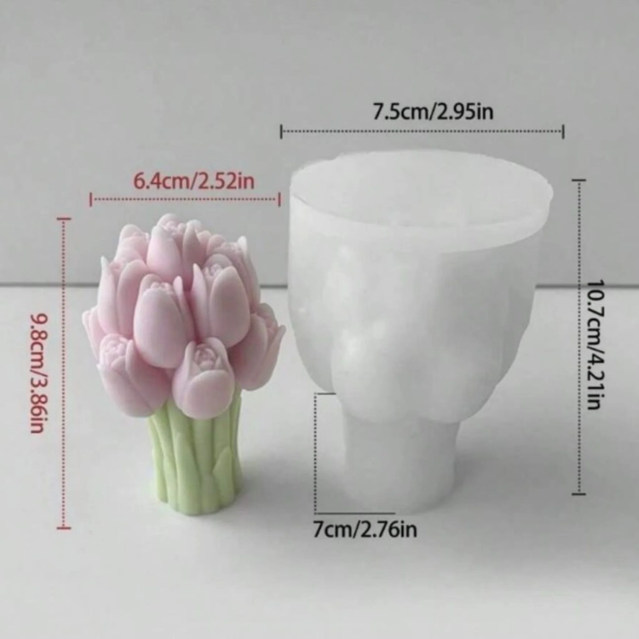 Stampo in silicone Bouquet di Tulipani - Image 3