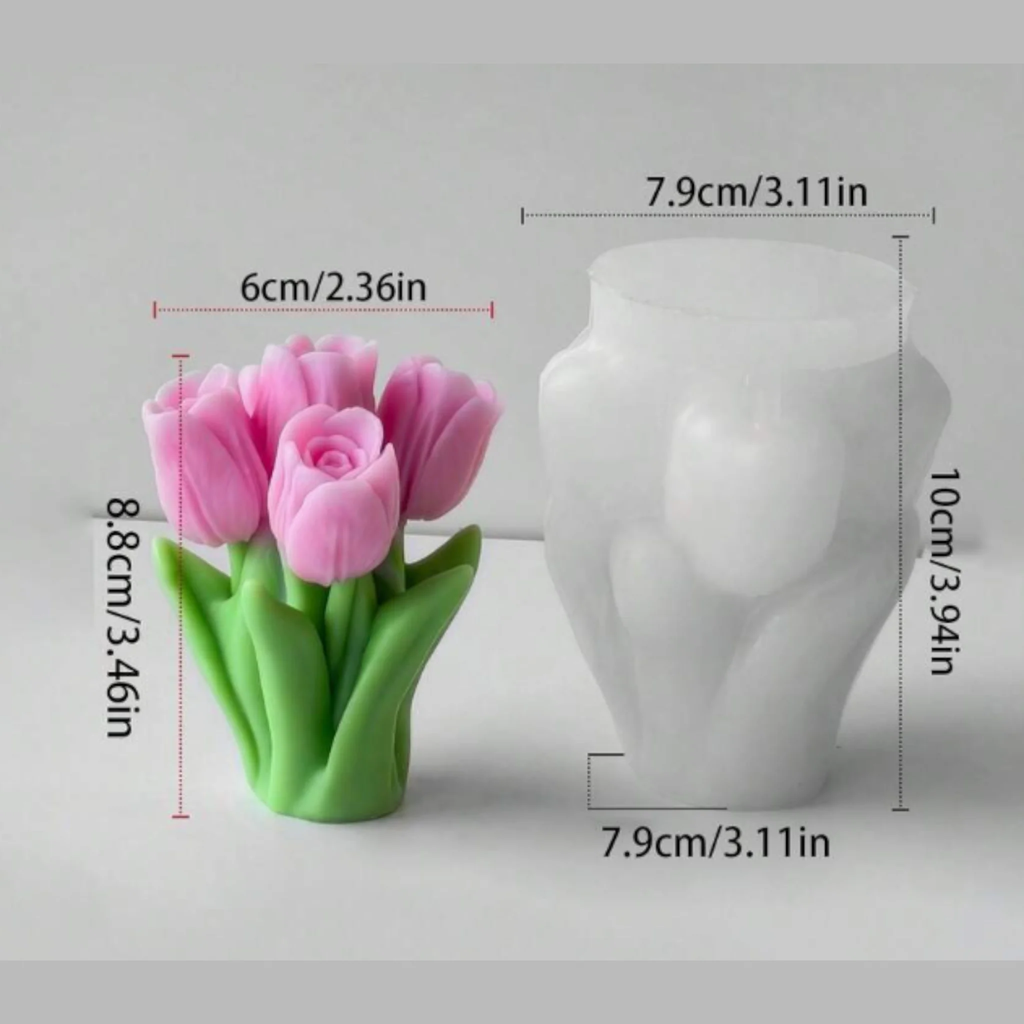 Stampo in silicone Bouquet di tulipani - Image 2