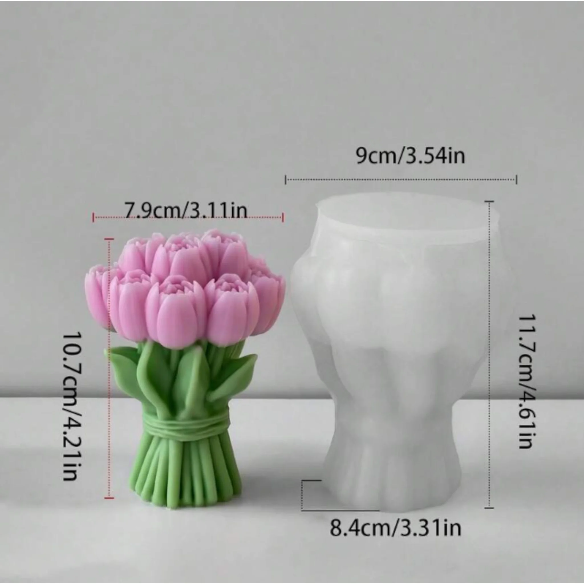 Stampo in silicone Bouquet di tulipani - Image 4