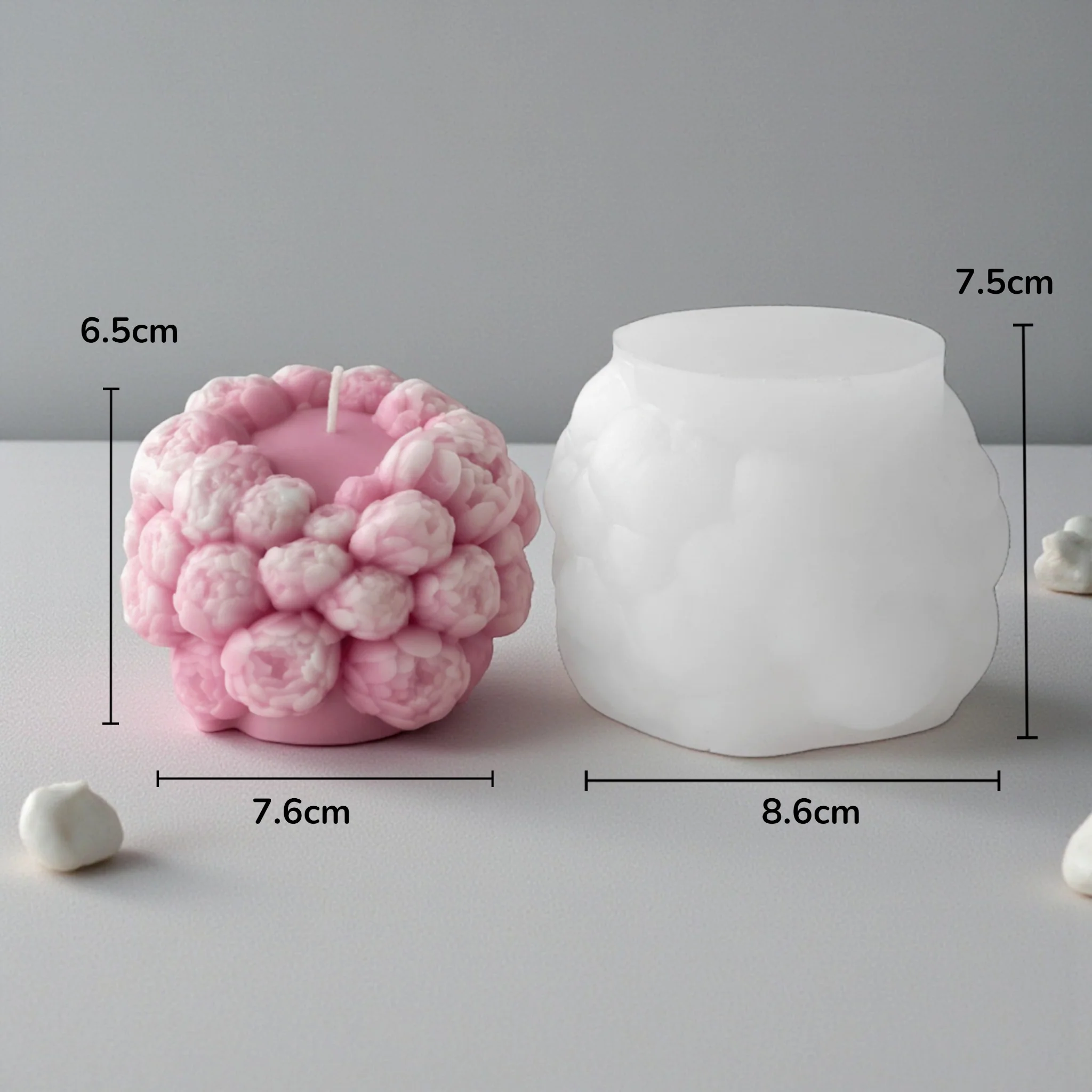 Stampo in silicone Cilindro di fiori - Image 2