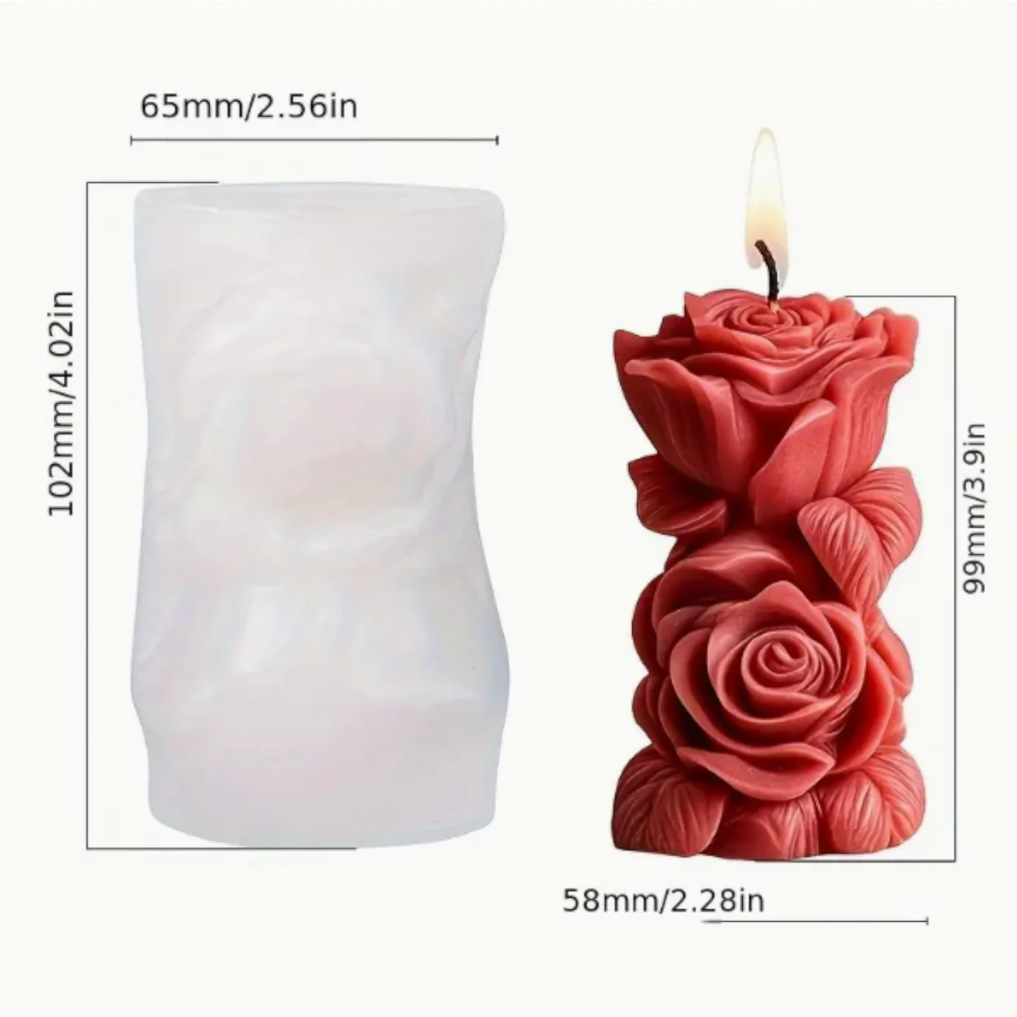 Stampo in silicone Colonna di Rose - Image 2