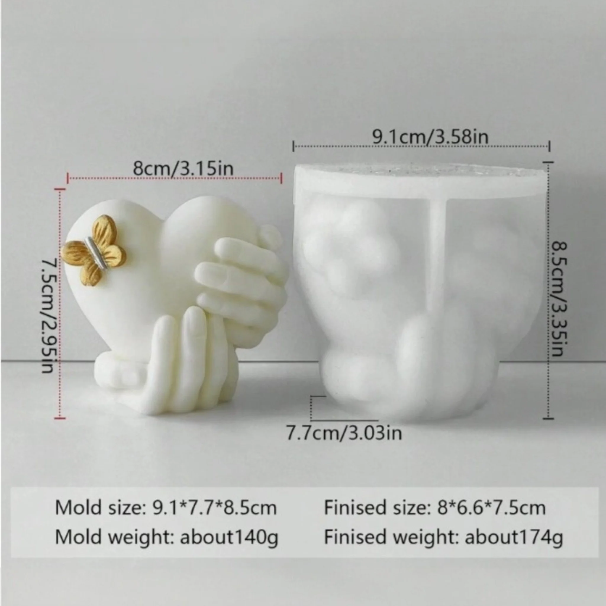 Stampo in silicone Mani sul Cuore - Image 2