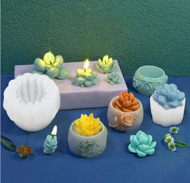 Stampo in Silicone Piantine grasse/Cactus Set 9 pz - Image 3