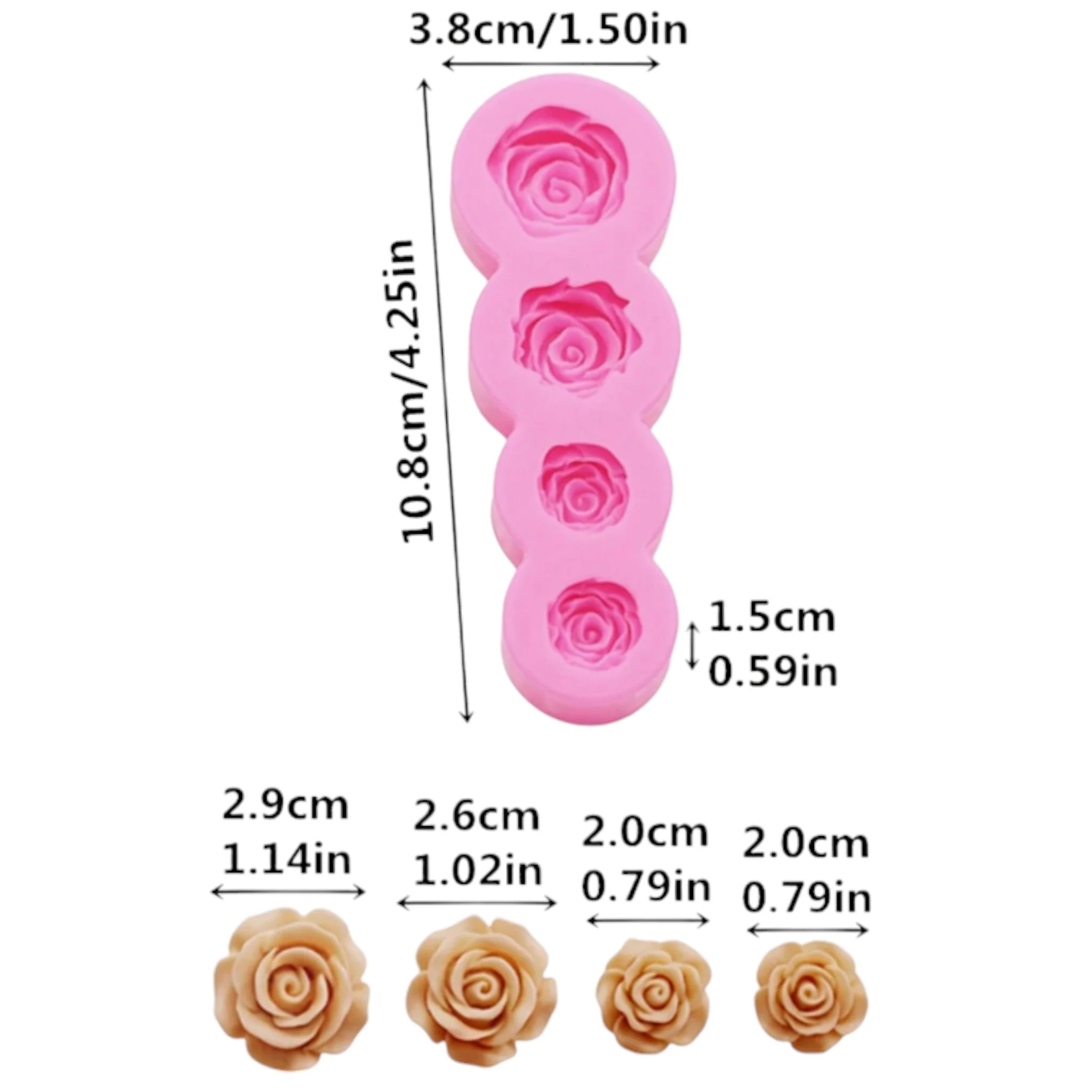 Stampo in silicone Roselline - Image 2