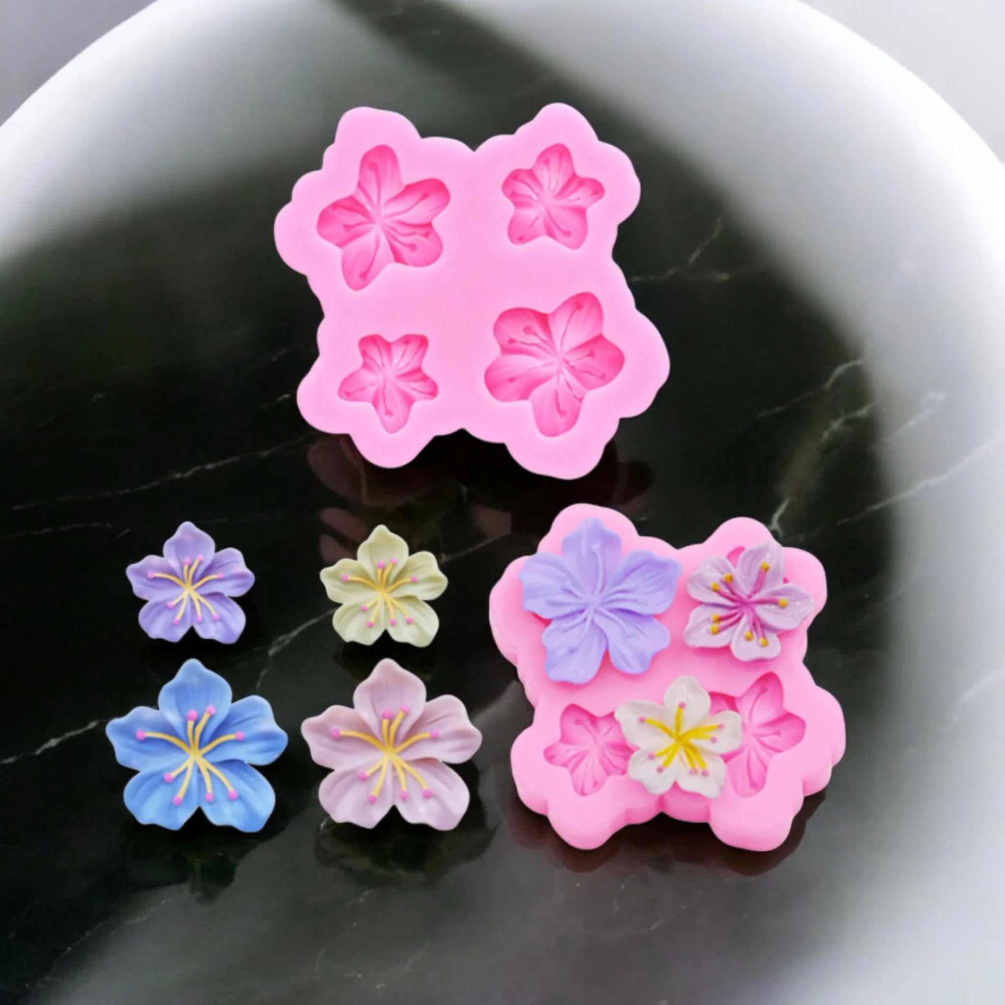 Stampo in silicone Fiori di ciliegio 4 forme - Image 3
