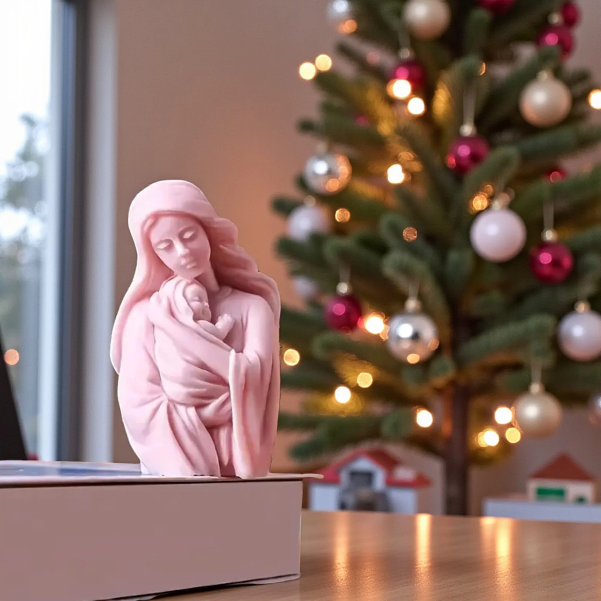 Stampo in silicone Madonnina con il figlio in braccio - Image 3