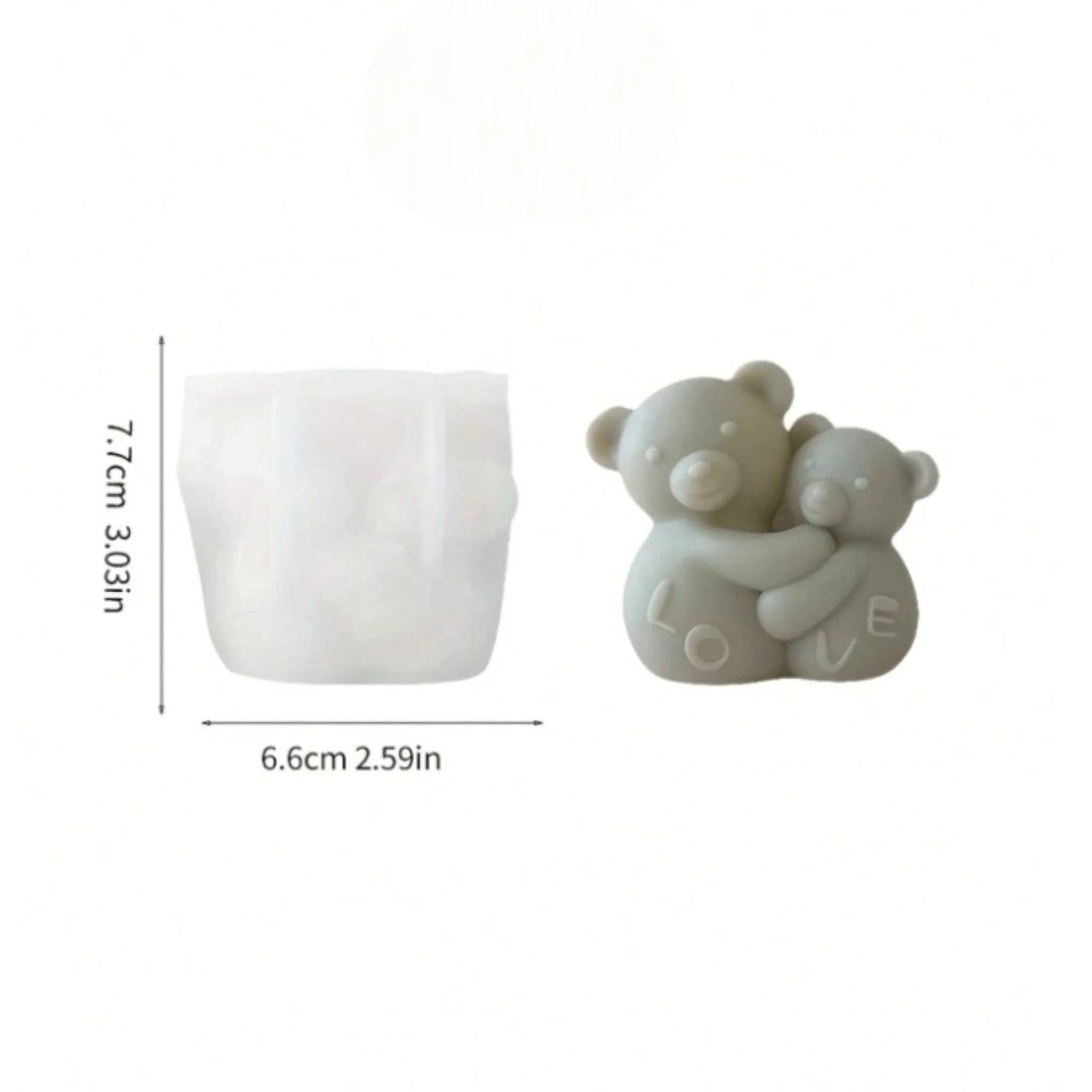 Stampo in silicone Orsetti Abbracciati - Image 2