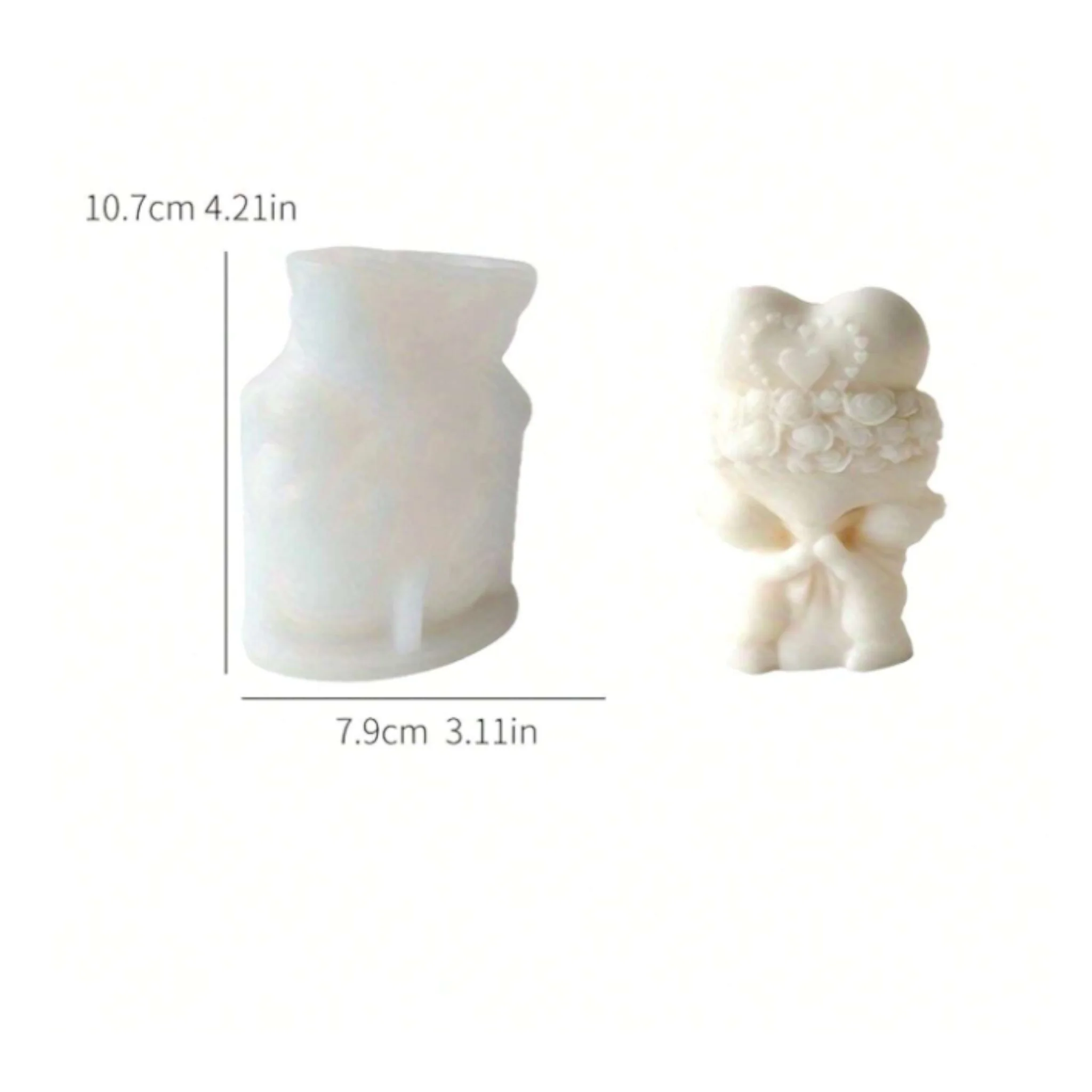 Stampo in silicone Orsetti Cuore - Image 3