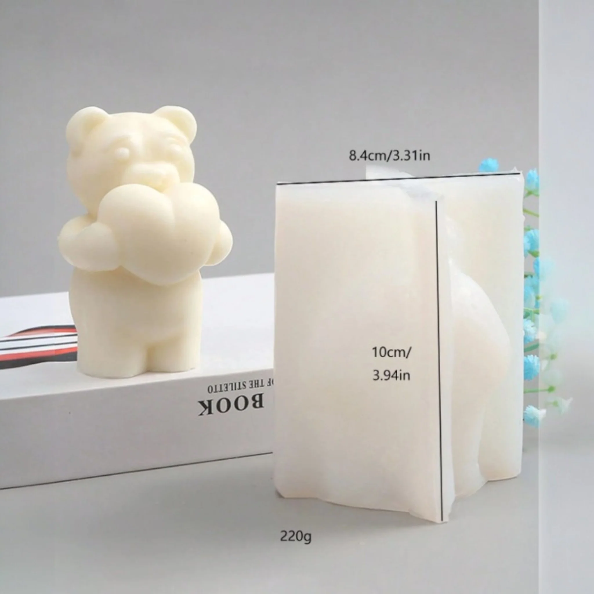 Stampo in silicone Orso cuore - Image 3
