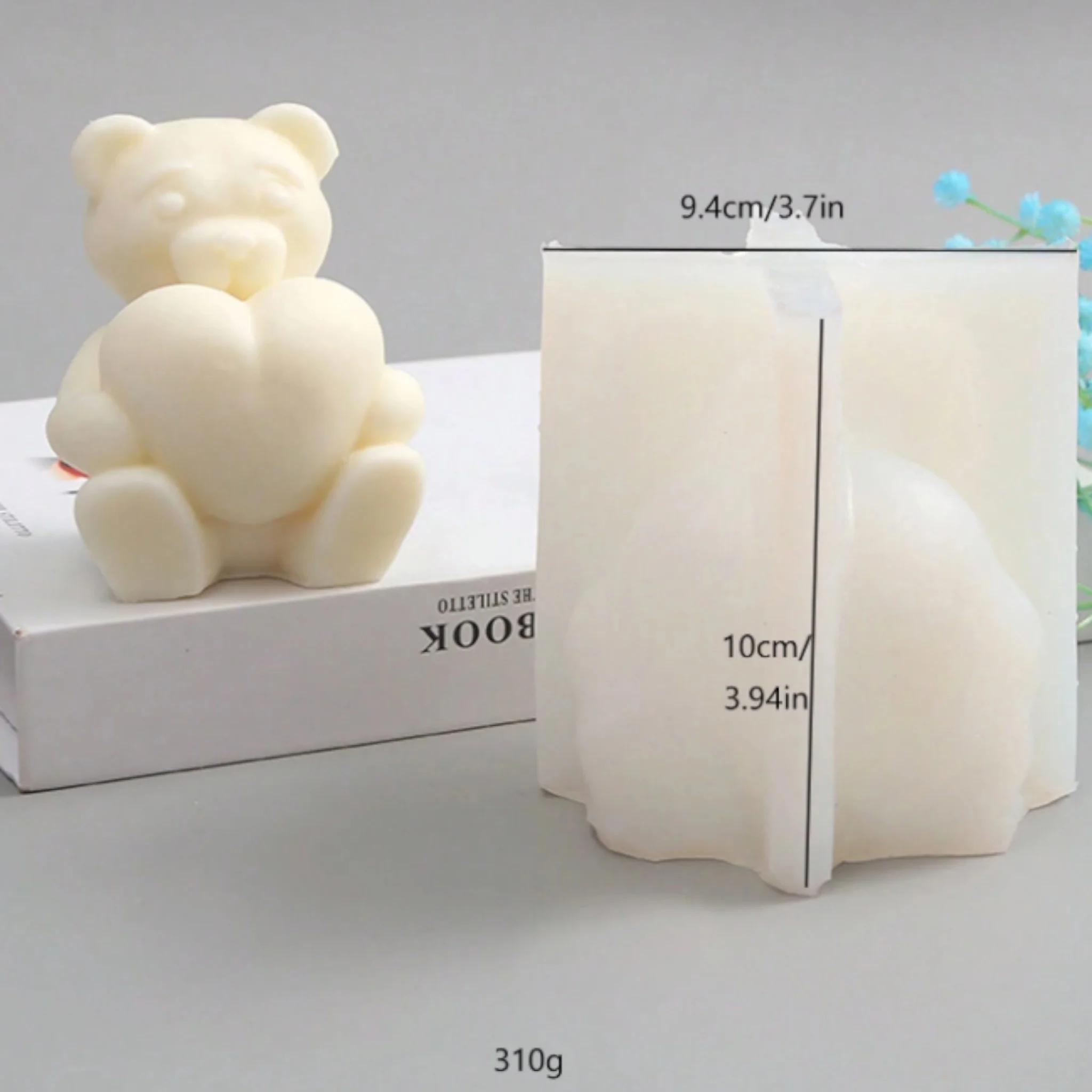 Stampo in silicone Orso cuore - Image 4