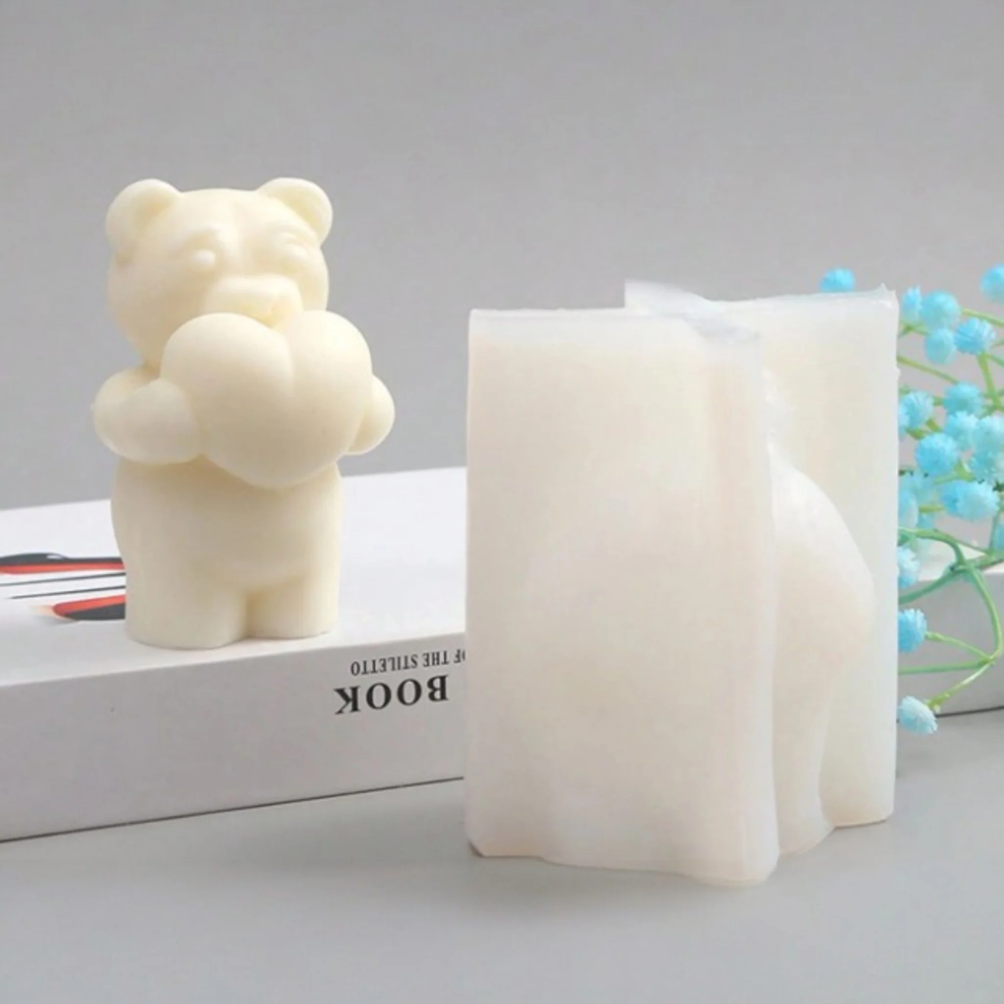 Stampo in silicone Orso cuore - Image 5