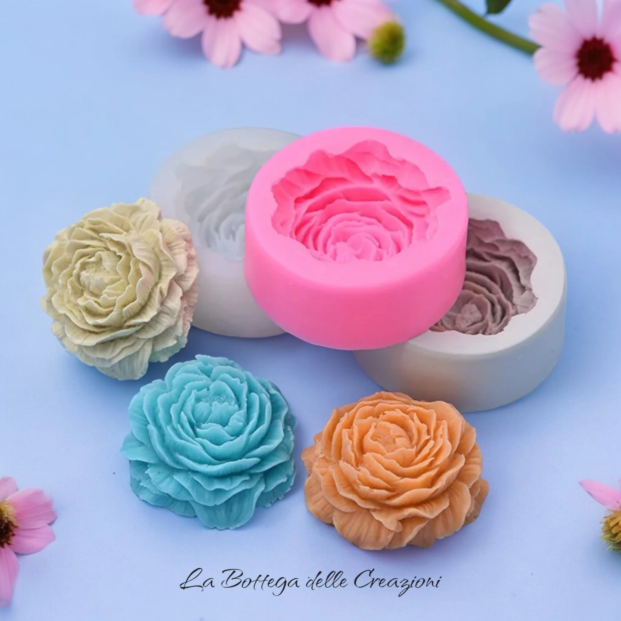 Stampo in silicone Peonia - Image 3