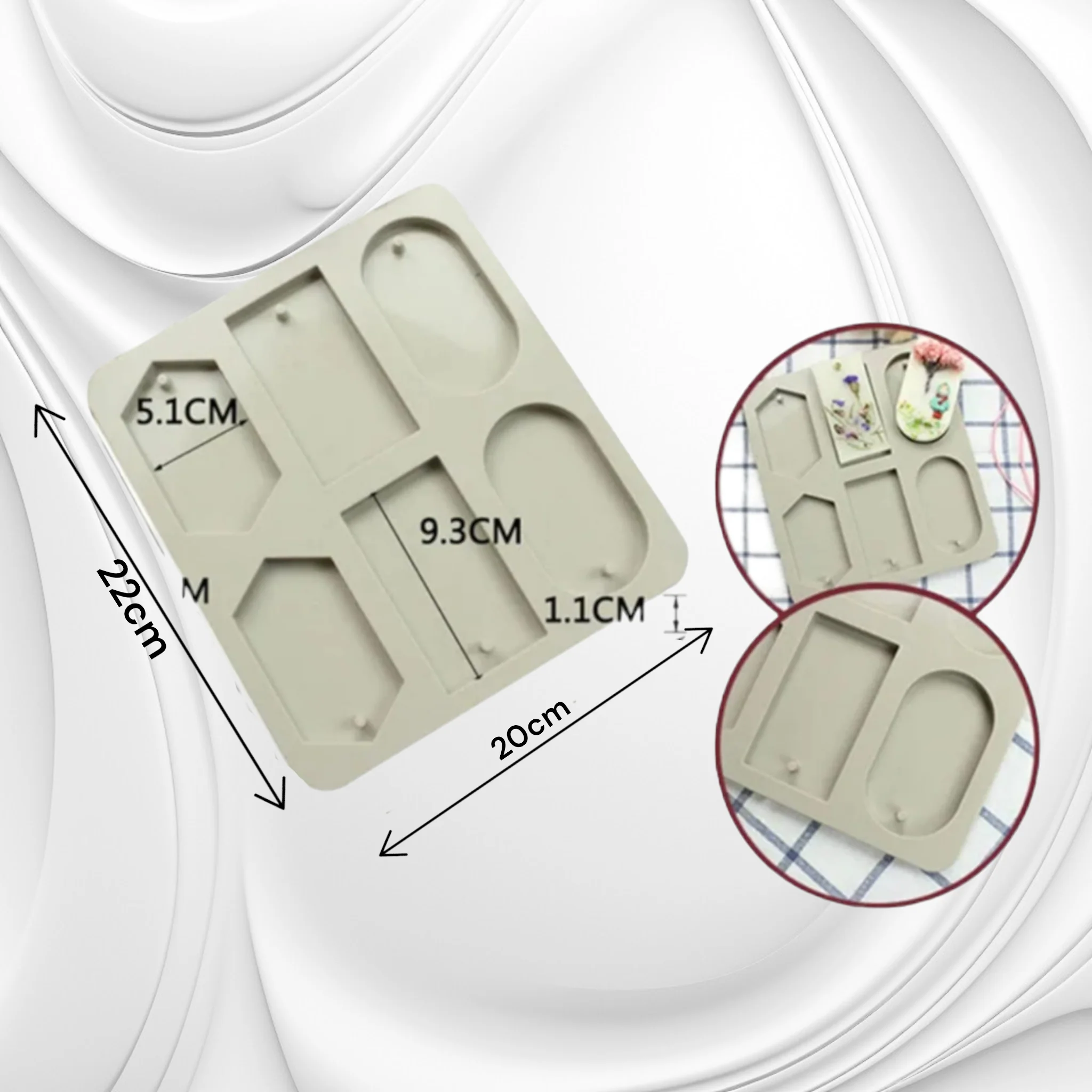Stampo in silicone Tarts geometriche - Image 4