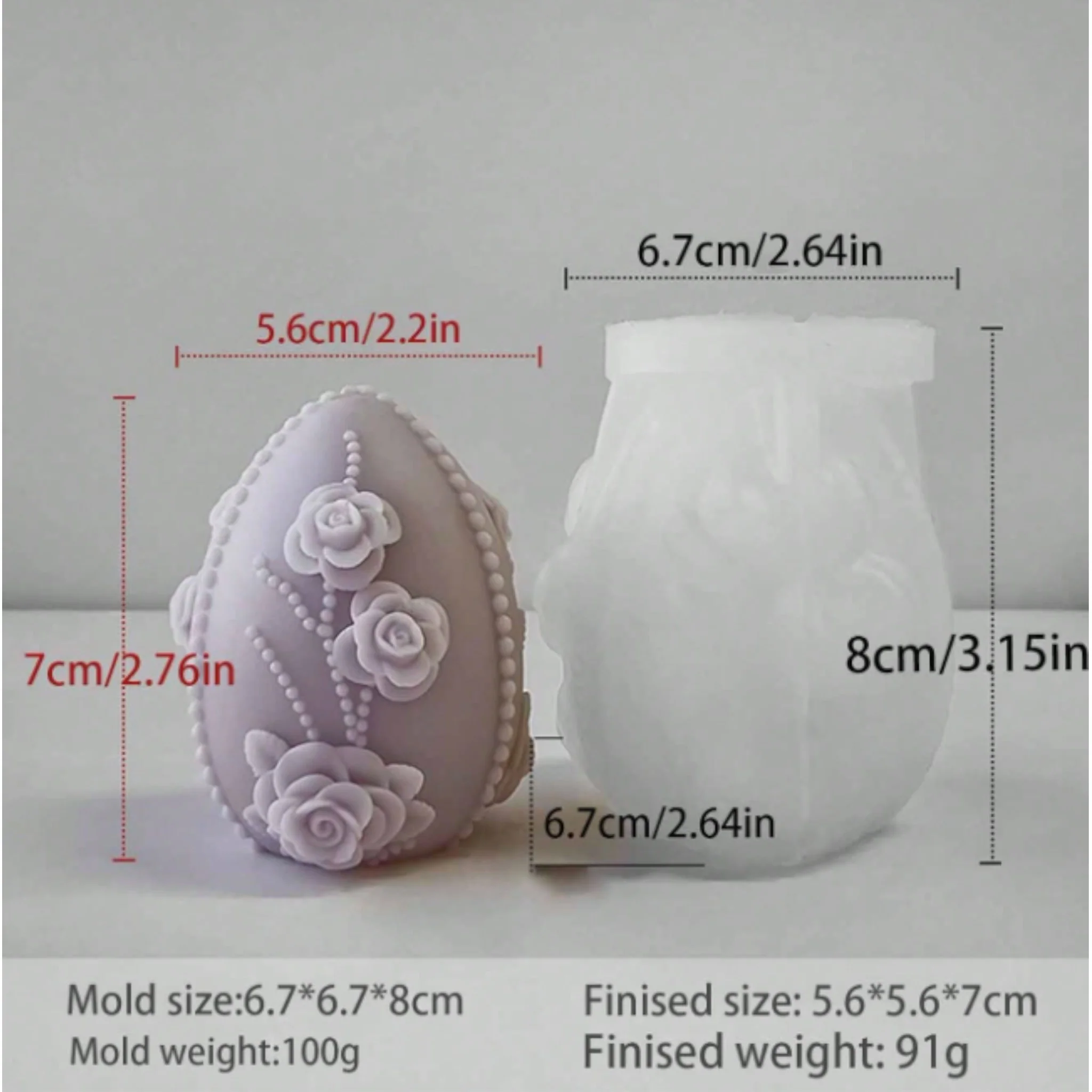 Stampo in silicone Uovo Rose - Image 2