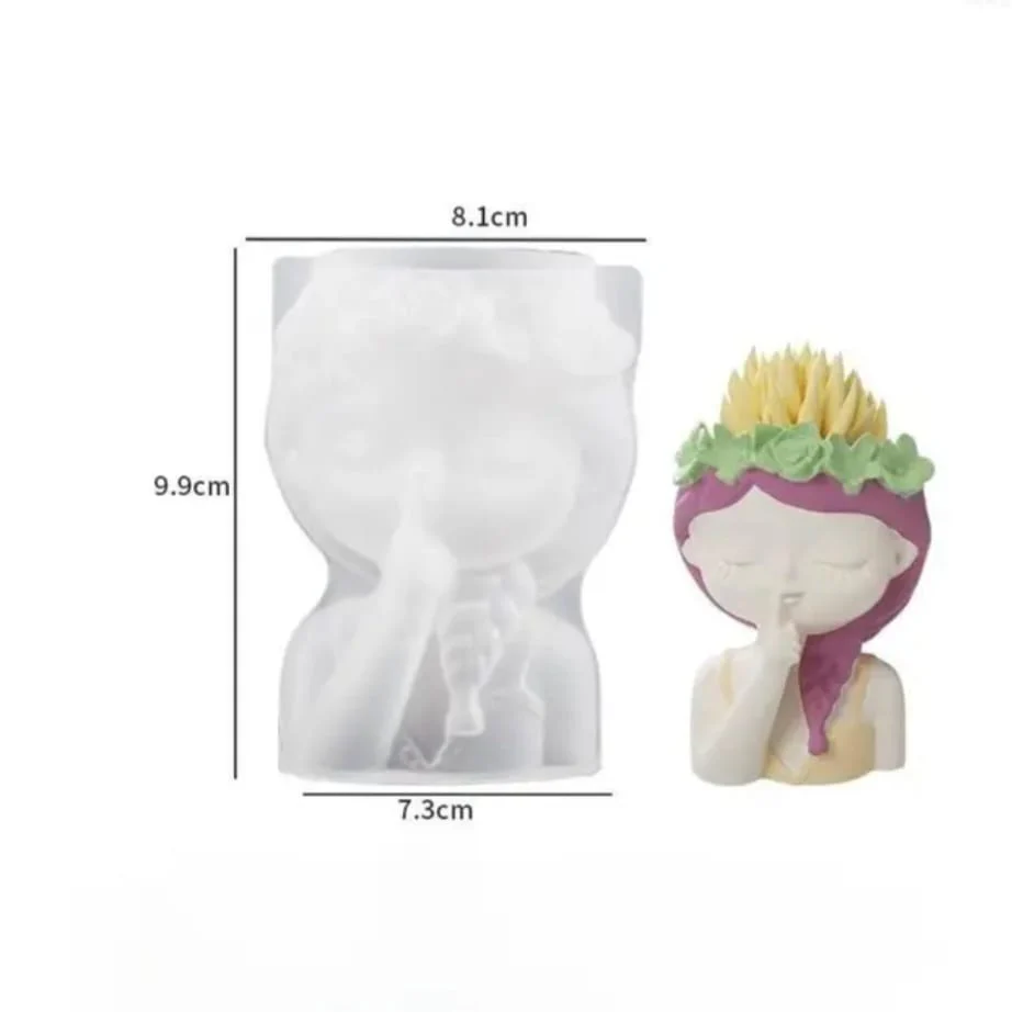 Stampo in silicone Lady Vasetto decorativo - Image 3