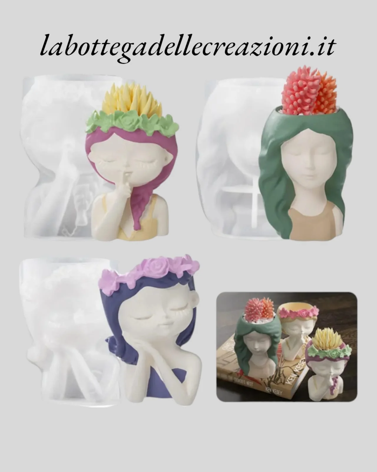 Stampo in silicone Lady Vasetto decorativo - Image 5