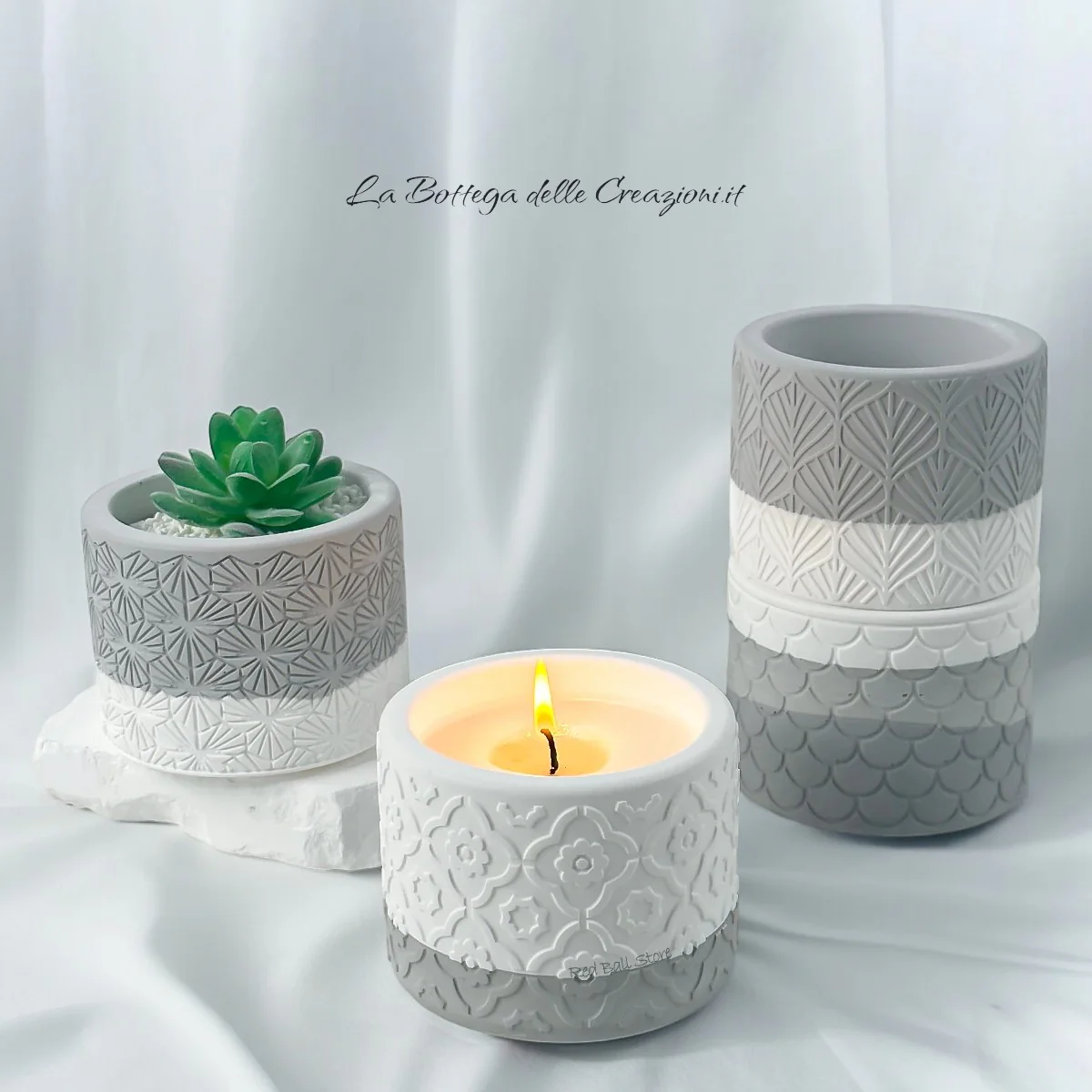 Stampo in silicone Vaso decorato - Image 3