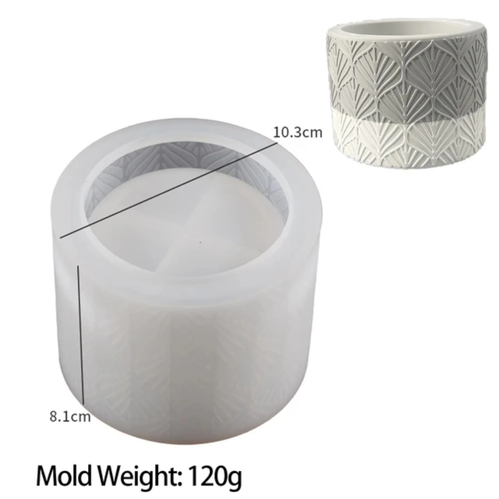 Stampo in silicone Vaso decorato - Image 4