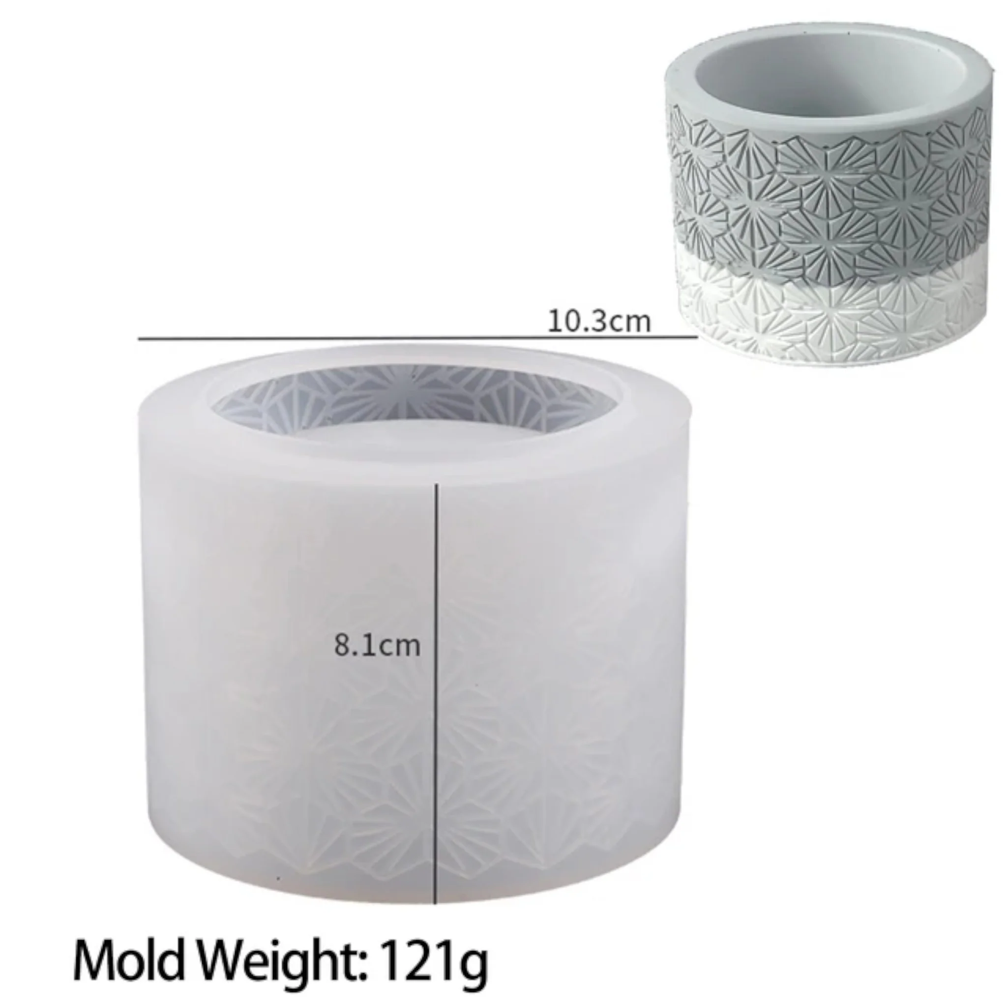 Stampo in silicone Vaso decorato - Image 5